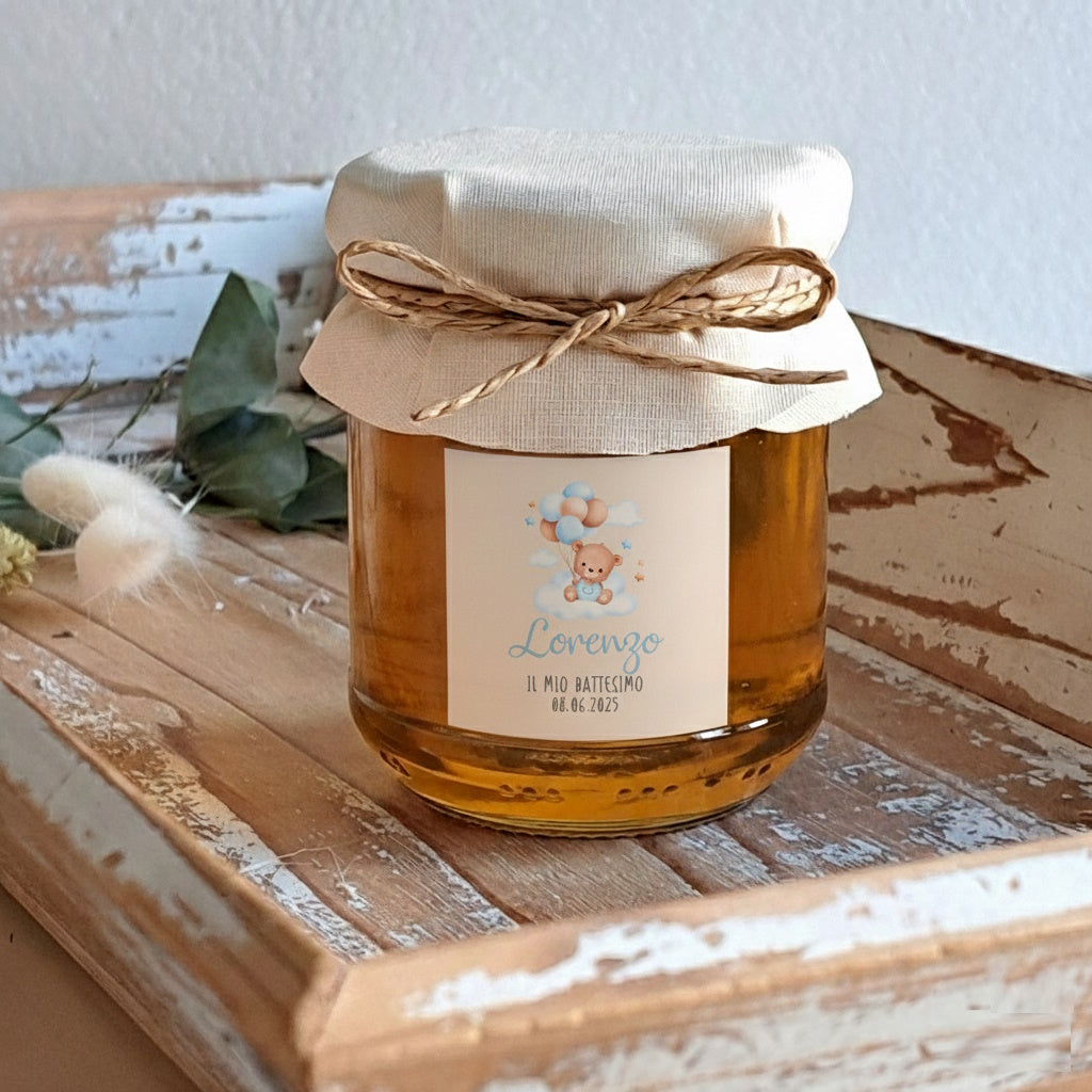 Bomboniera Miele "Orsetto Azzurro" - BY IANA BOMBONIERE