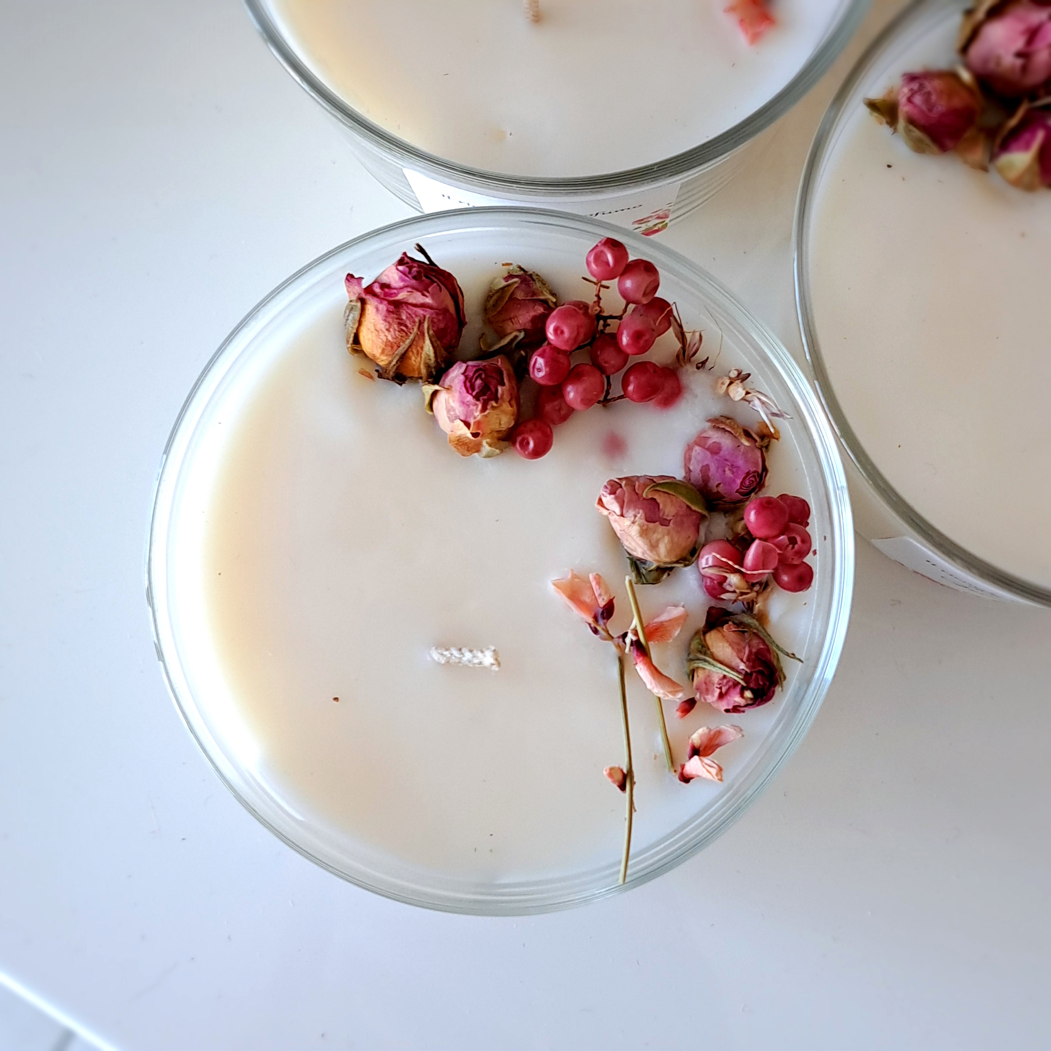 Bomboniera Candela Vetro 150 g Orsetto Rosa