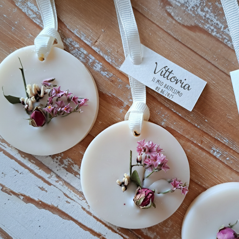 Bomboniera Profumatore Botanico Orsetto Rosa