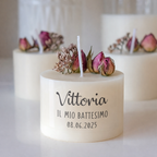 Bomboniera Candela Torta 50 g Orsetto Rosa