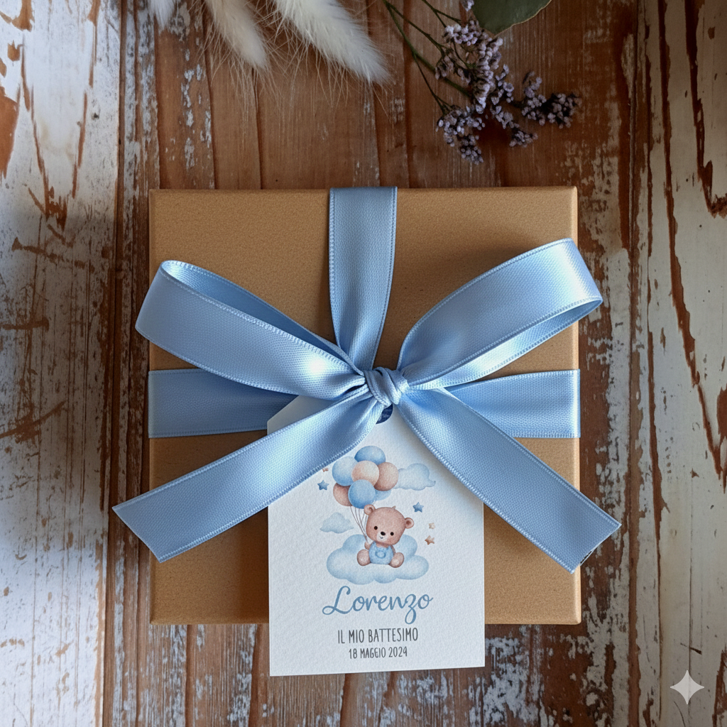 Bomboniera Profumatore Botanico Orsetto Azzurro