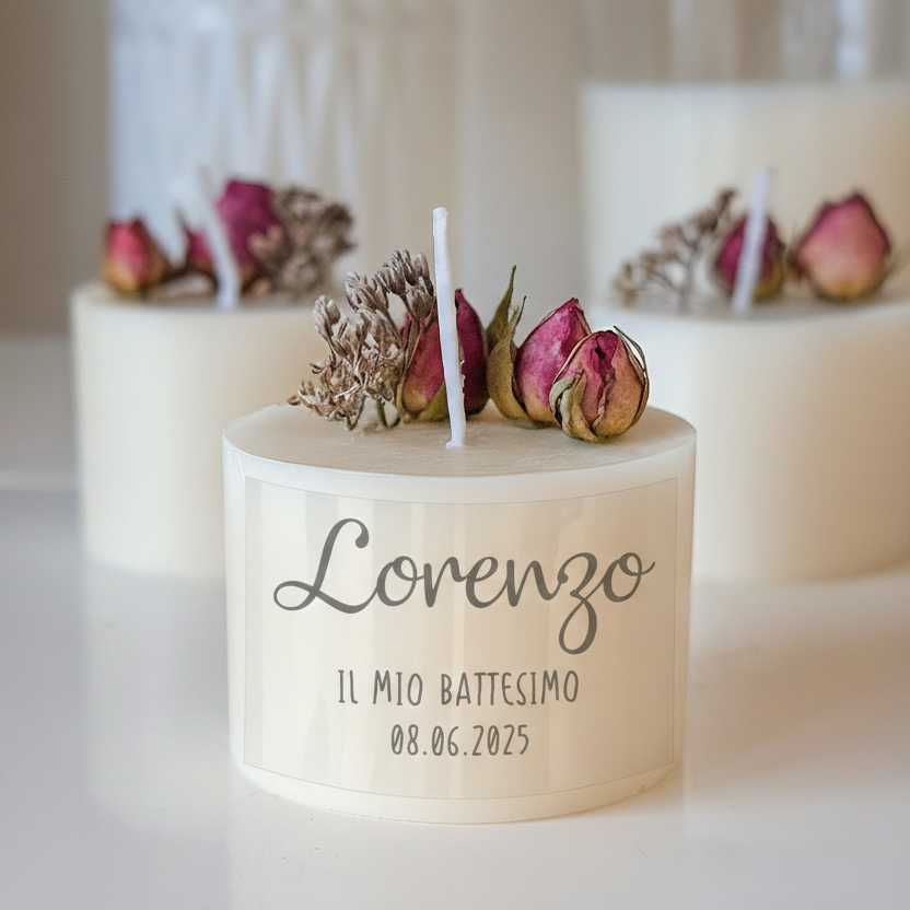 Bomboniera Candela Torta 50 g Orsetto Azzurro