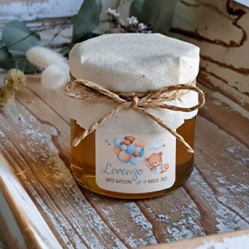 Bomboniera Miele 130 g Orsetto Azzurro