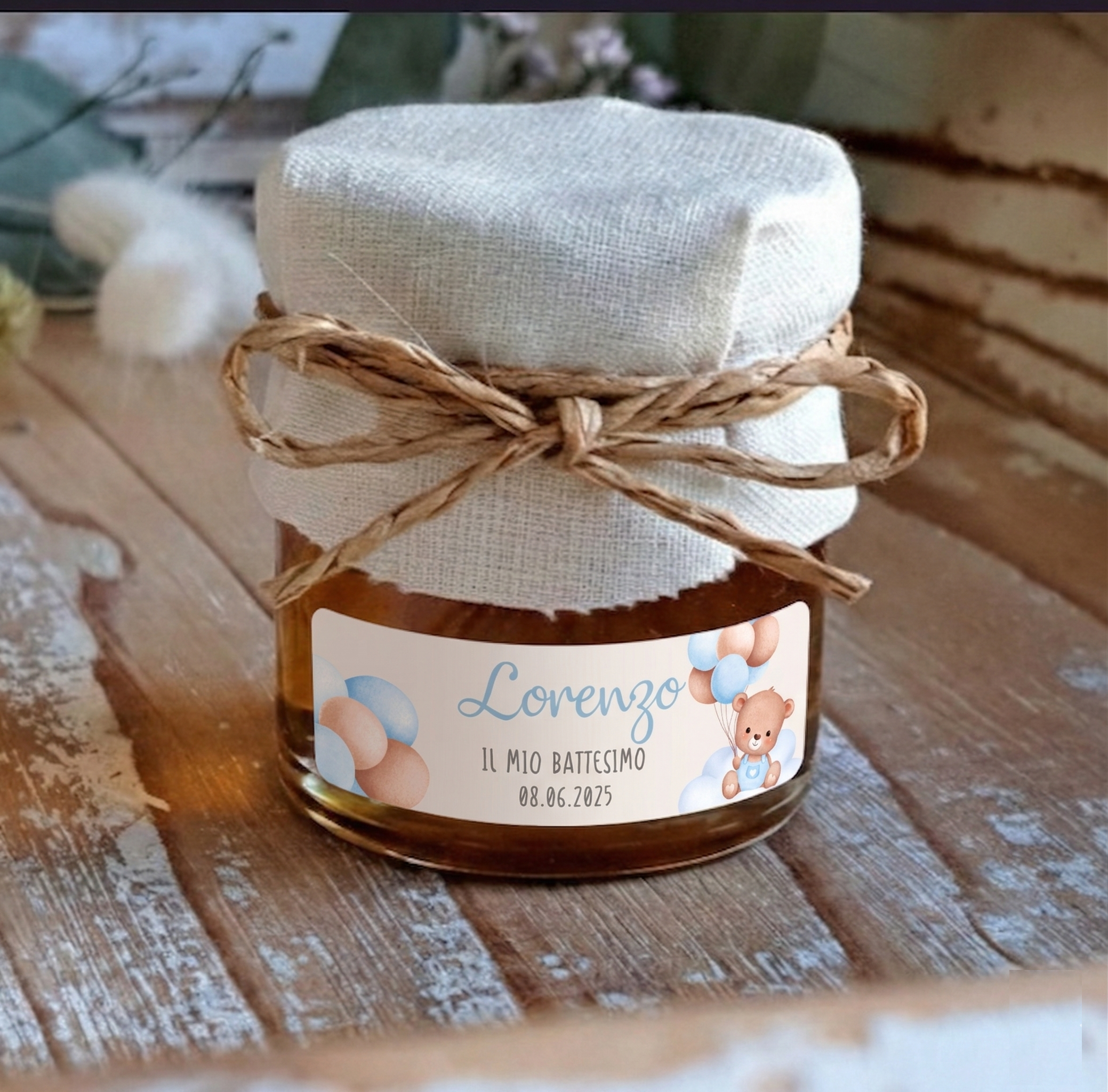 Bomboniera Miele "Orsetto Azzurro"