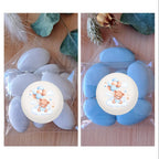 Confetti artigianali mandorla bianchi e rosa per bomboniera battesimo