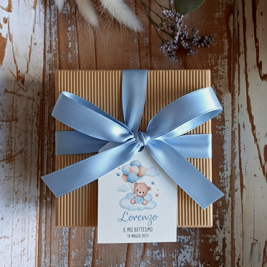 Bomboniera Olio Aromatizzato "Orsetto Azzurro" - BY IANA BOMBONIERE