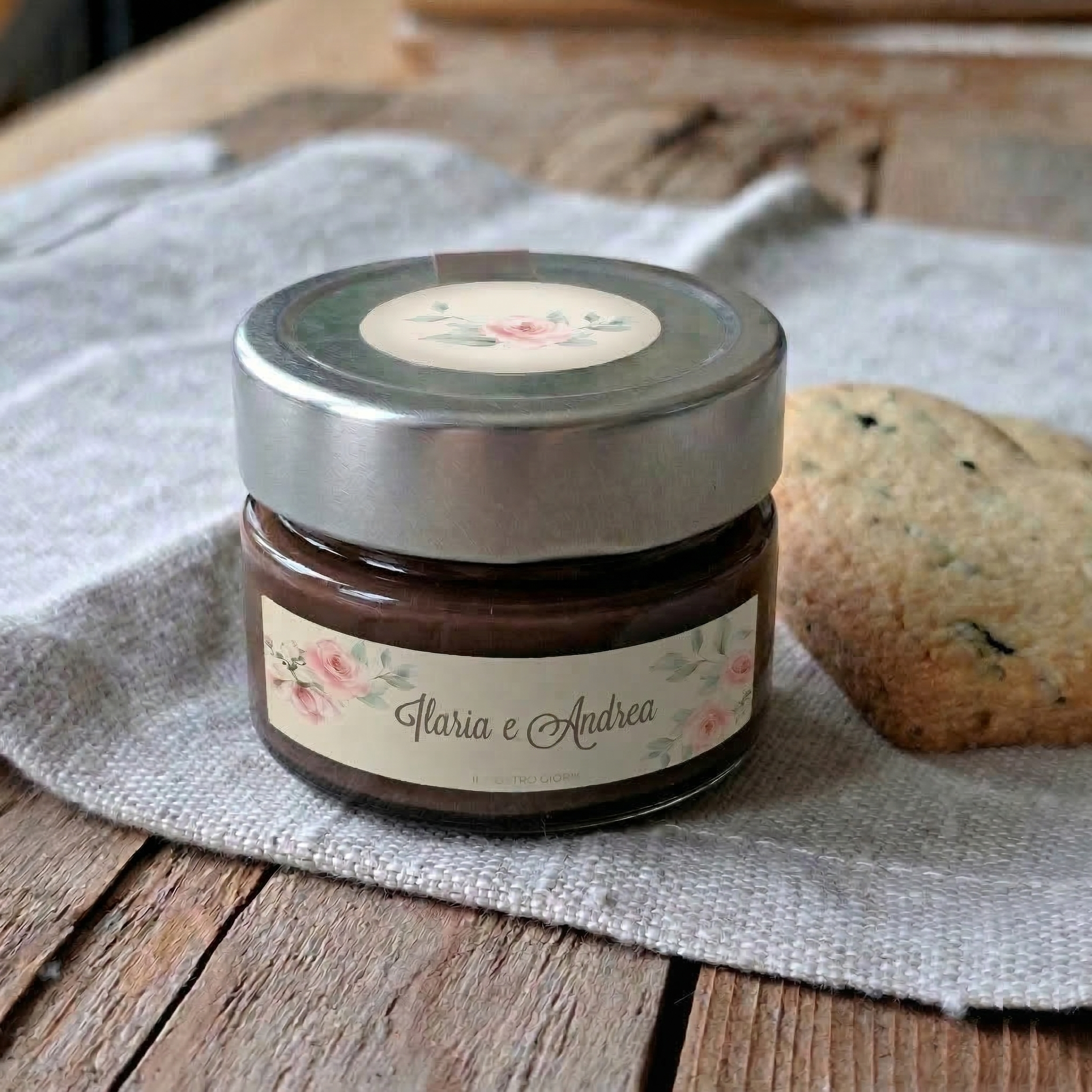 Bomboniera Crema di Nocciole "Bouquet di Rose"