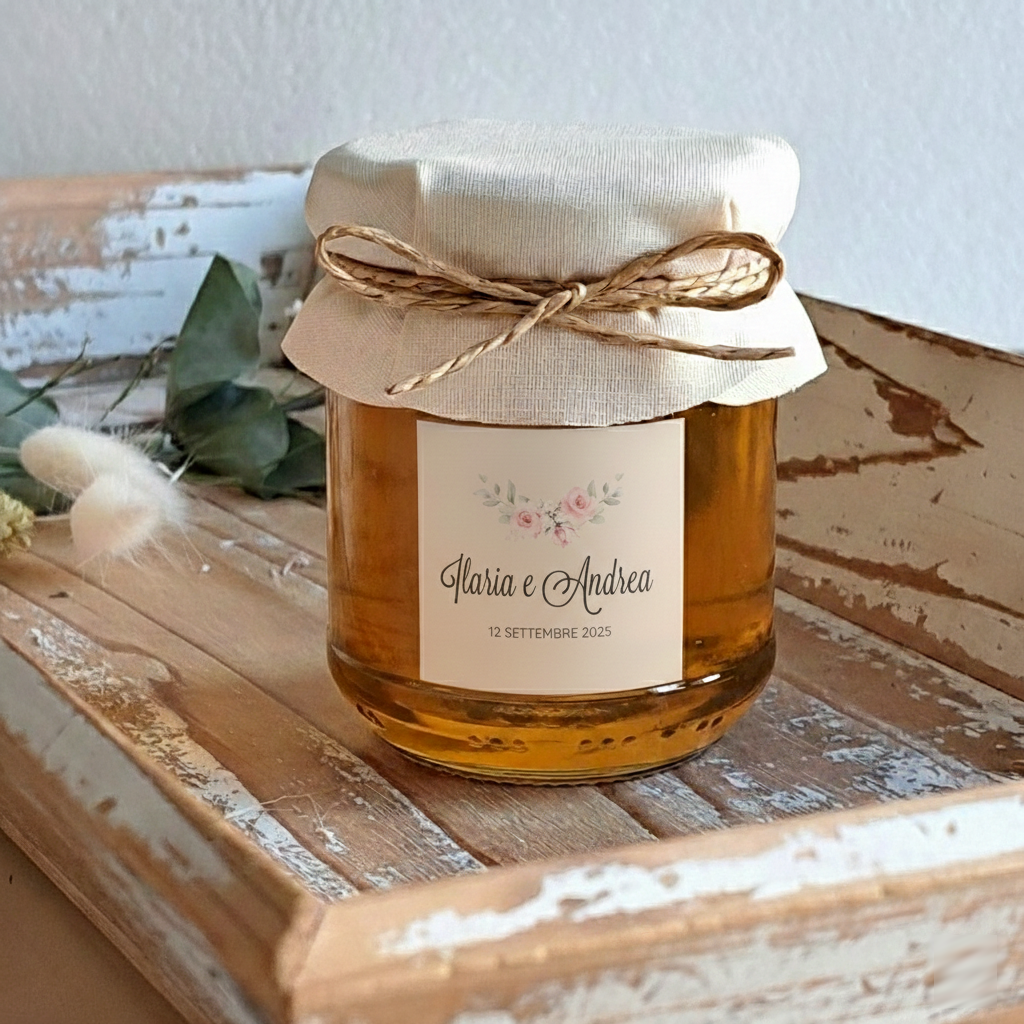 Bomboniera Miele "Bouquet di Rose" - BY IANA BOMBONIERE