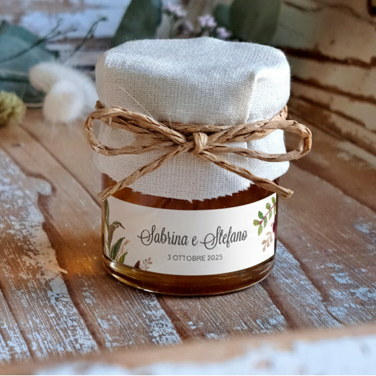 Bomboniera Miele 50 g Rose