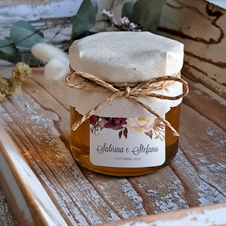 Bomboniera Miele 130 g Rose