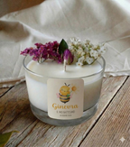 Bomboniera Candela Botanica 70 g "Ape e Fiore"