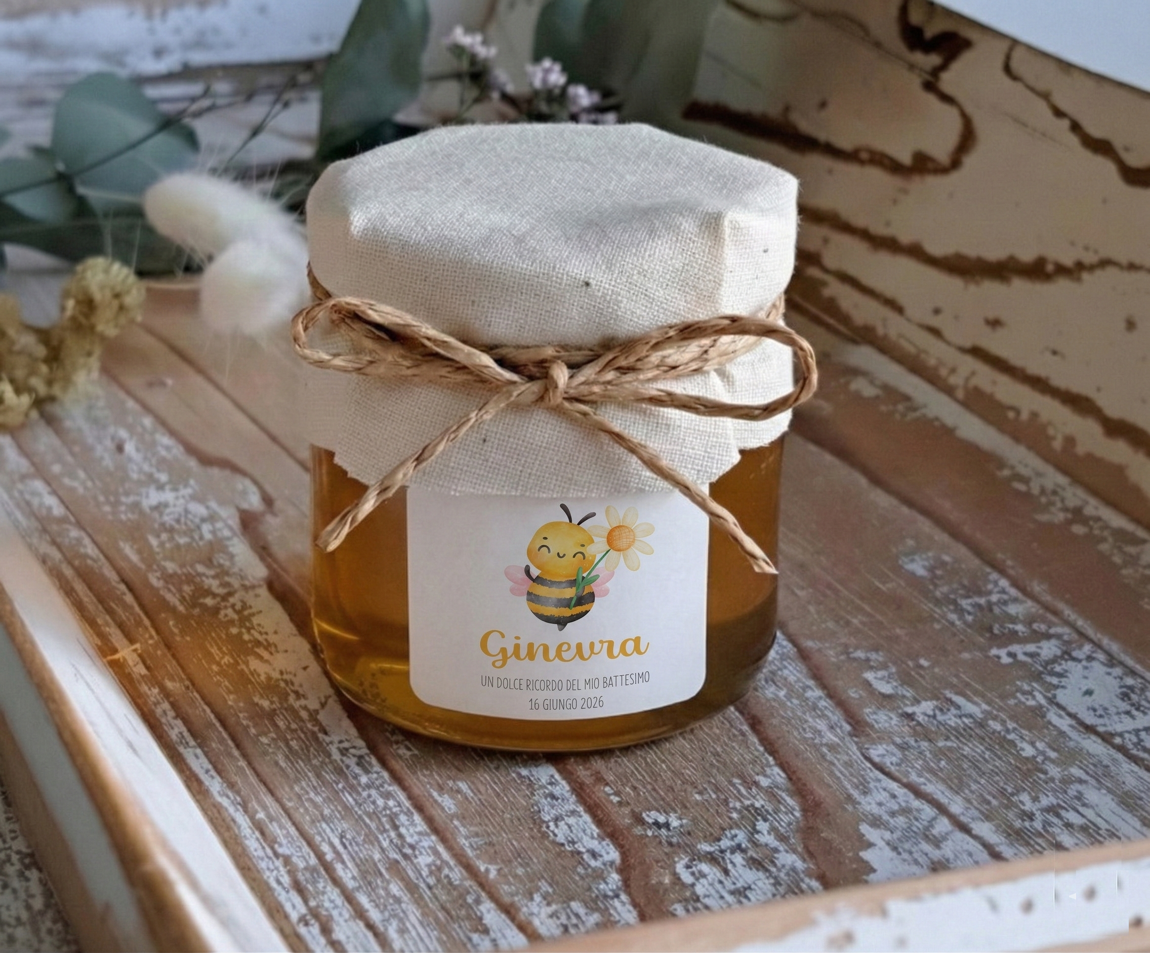 Bomboniera Miele 130 g "Ape e Fiore"