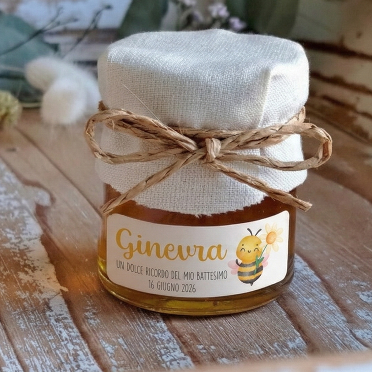 Bomboniera Miele 50 g "Ape e Fiore"