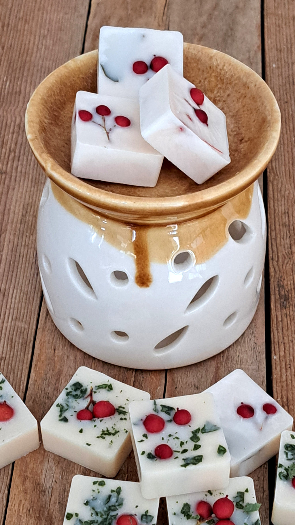 BOX PAUSA SPEZIATA Regalo di Natale Brucia Essenze con Cialde Mug Candy e Infuso