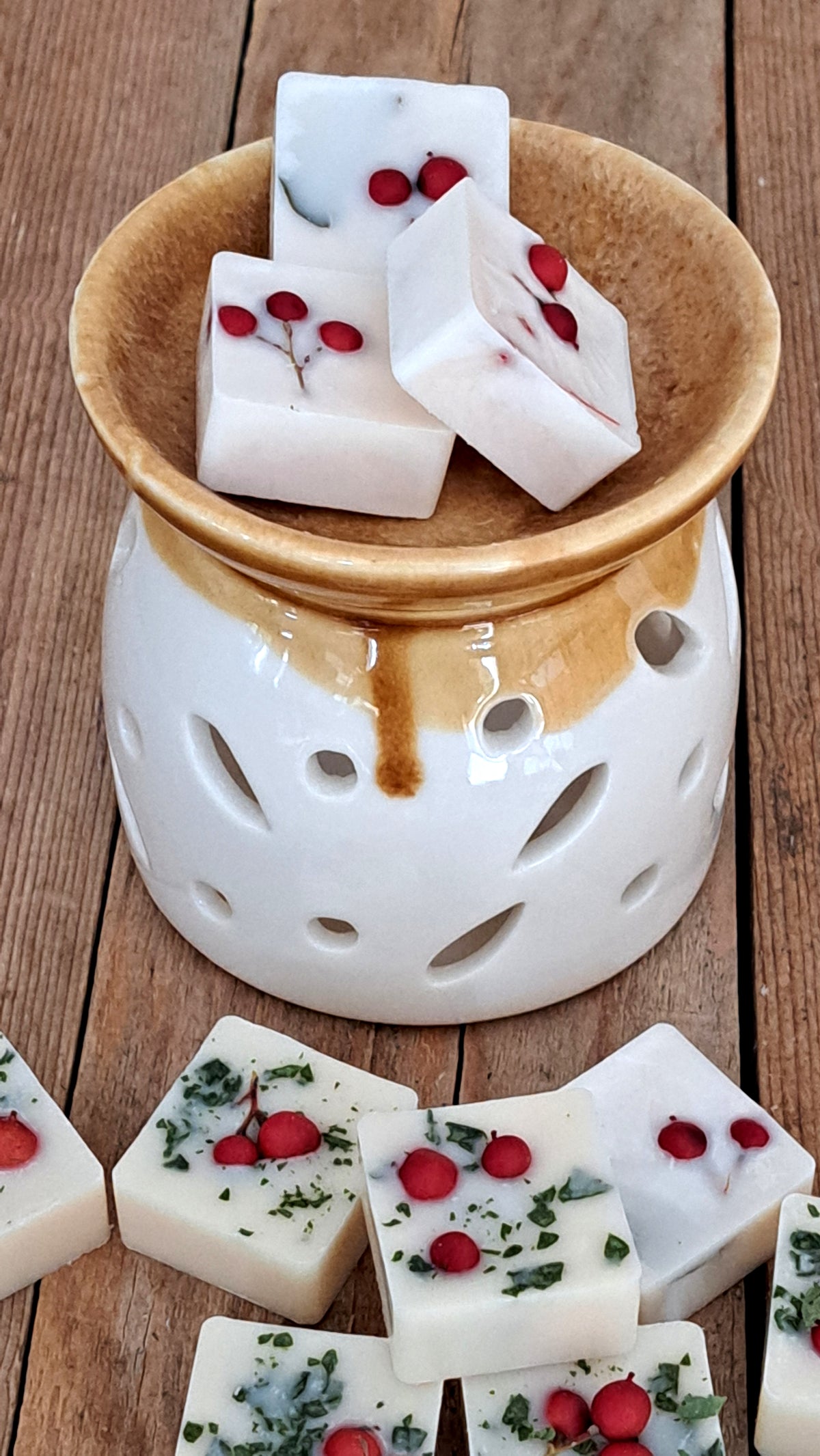 BOX PAUSA SPEZIATA Regalo di Natale Brucia Essenze con Cialde Mug Candy e Infuso