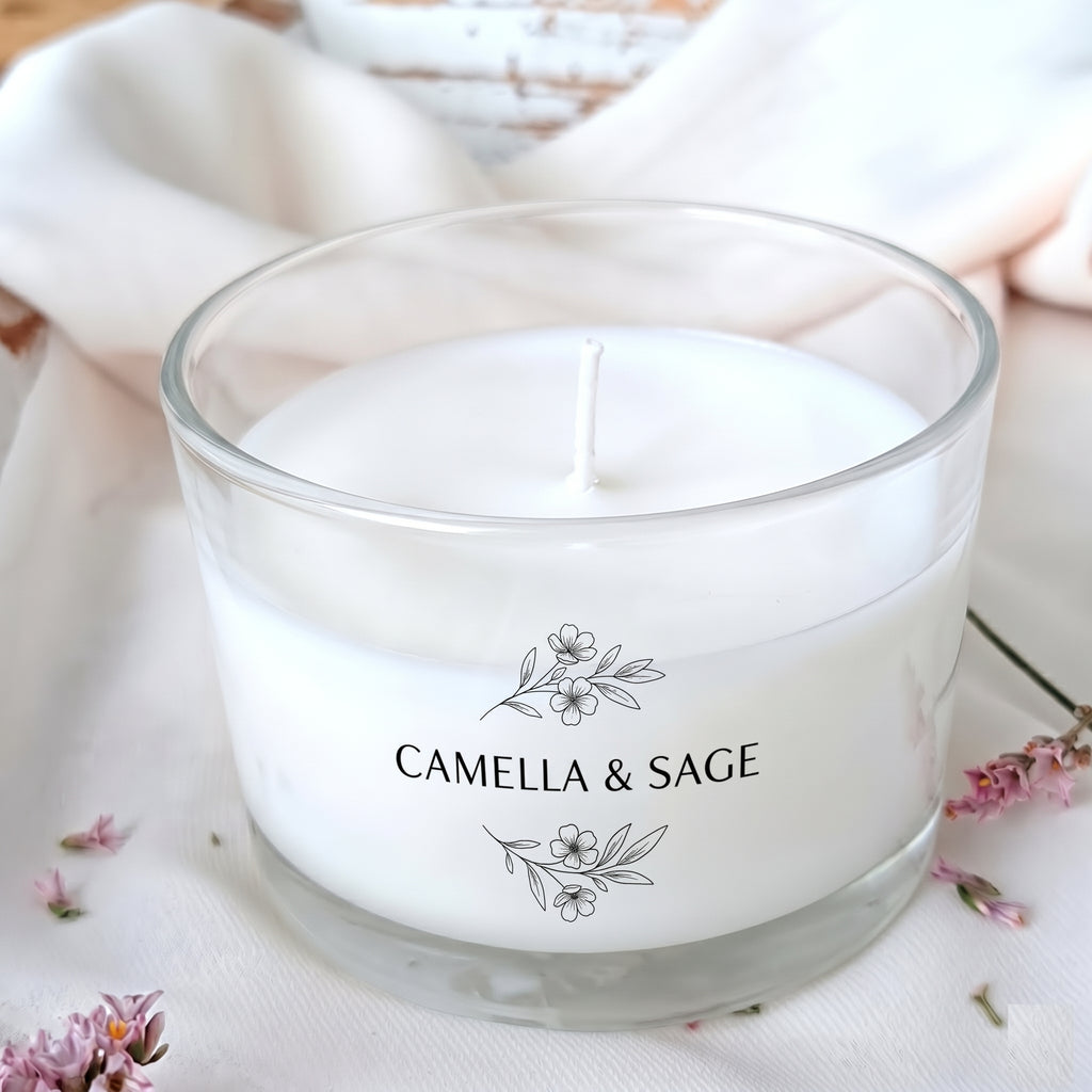 Candela Profumata Camellia & Sage in Cera Vegetale