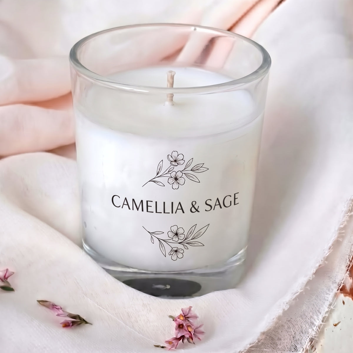 Candela Profumata Camellia & Sage in Cera Vegetale