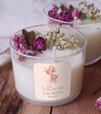 Bomboniera Candela Botanica 140 g "Orsetto Rosa"