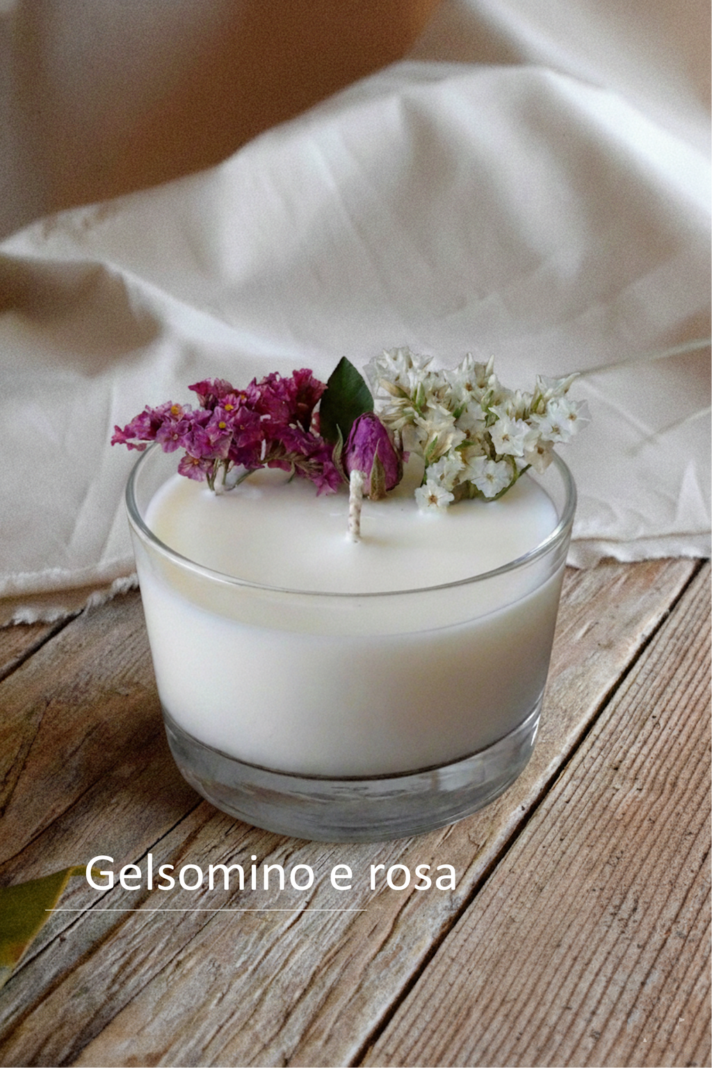 Candela botanica artigianale profumata