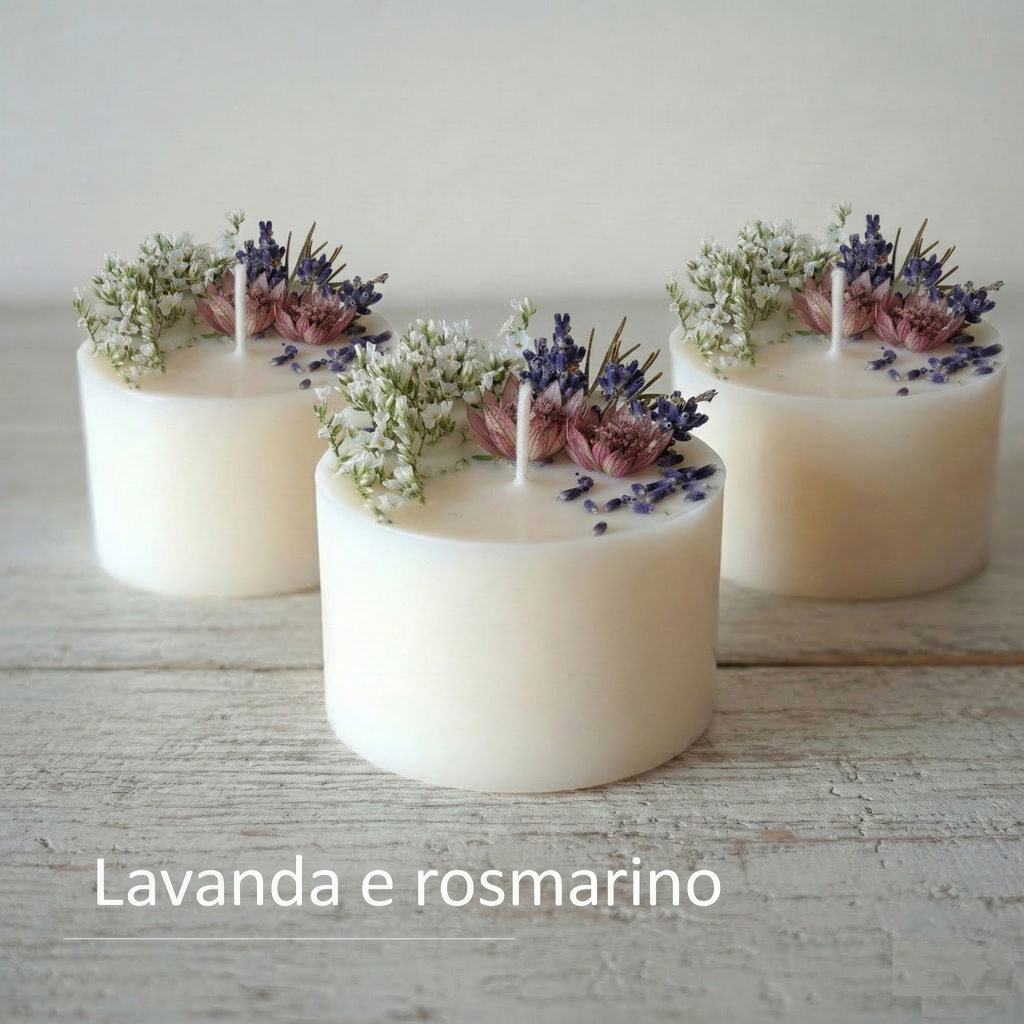 Bomboniera Candela Botanica Torta "Rose"