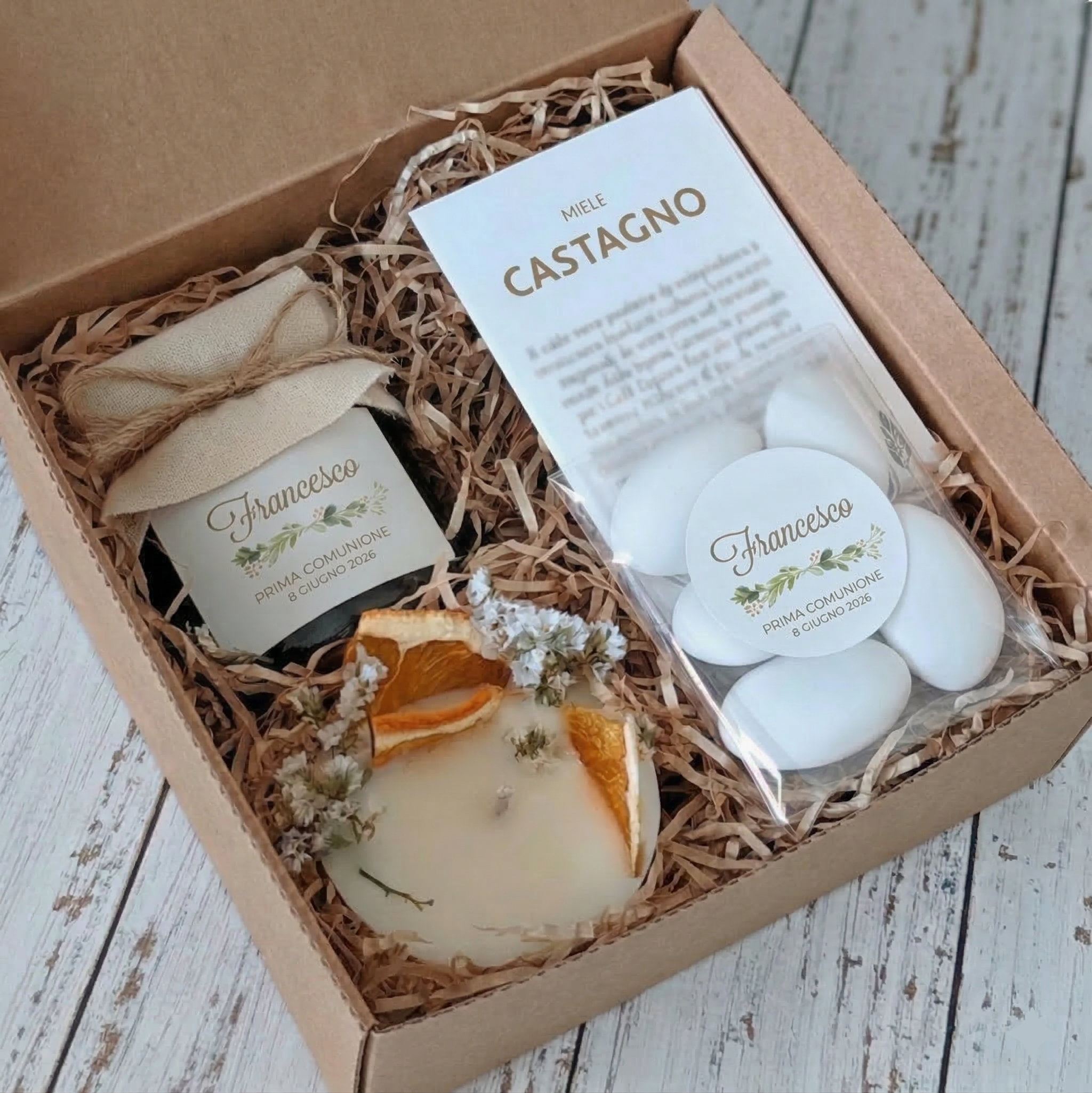 Cofanetto Miele 130 g e Candela