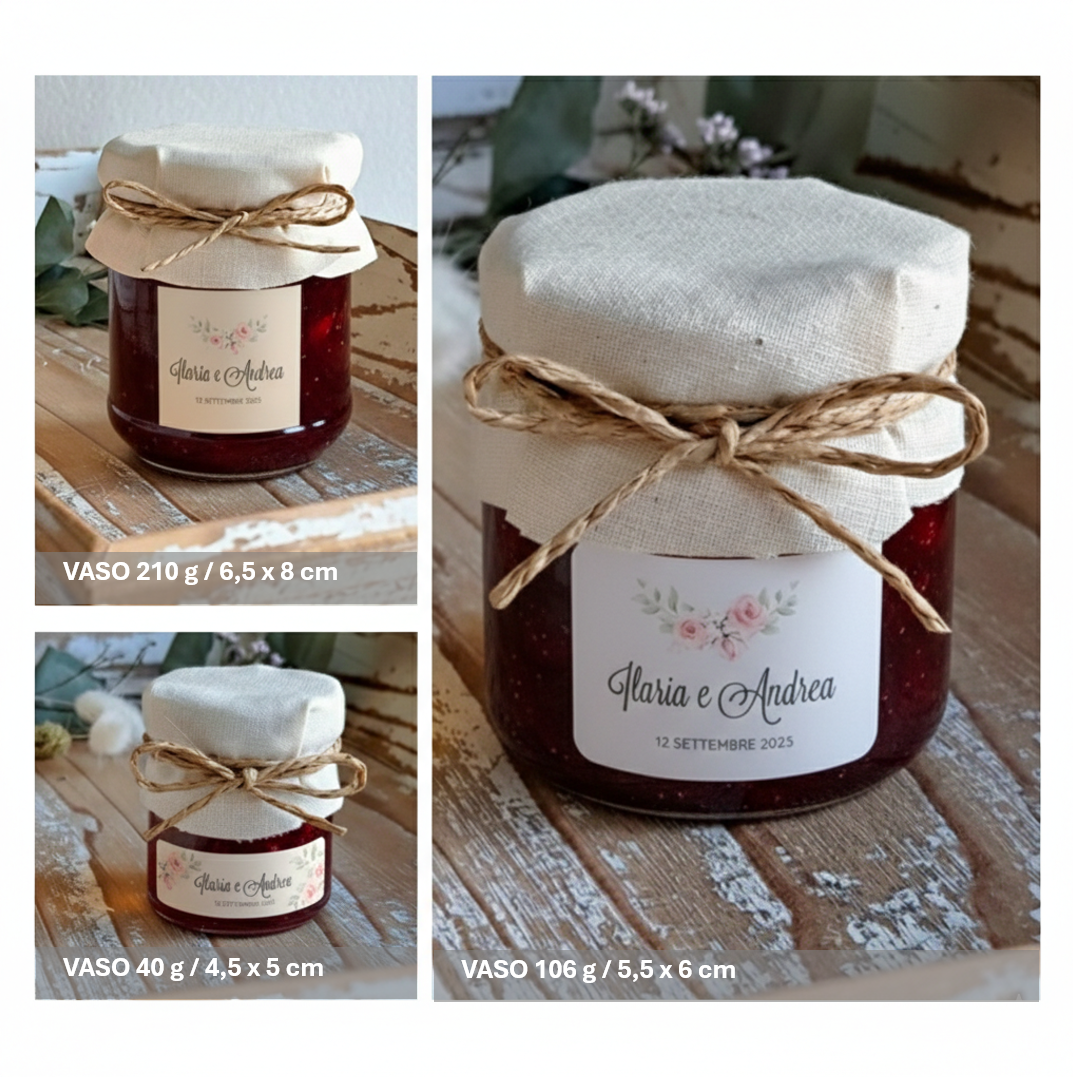 Bomboniera Confettura "Bouquet di Rose" - BY IANA BOMBONIERE