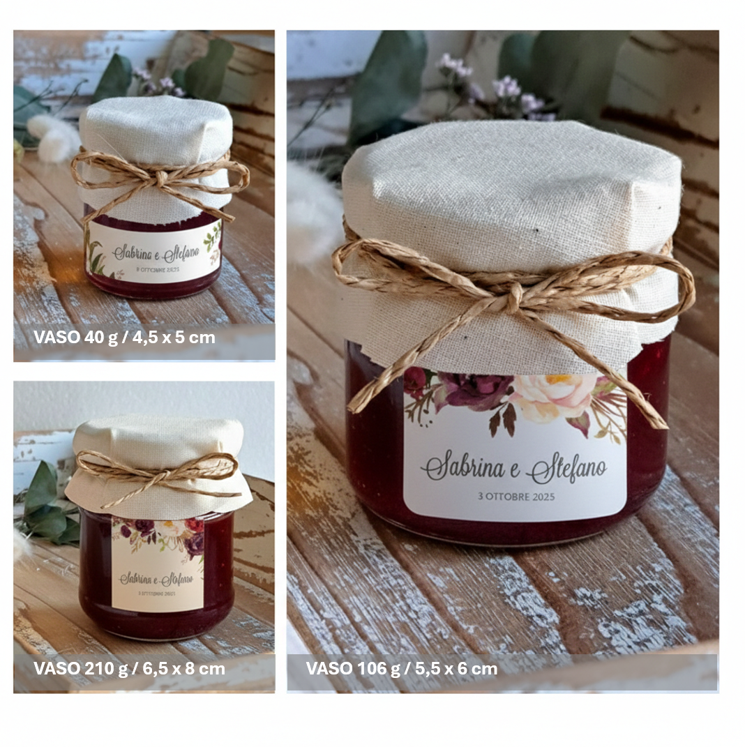 Bomboniera Confettura "Rose" - BY IANA BOMBONIERE