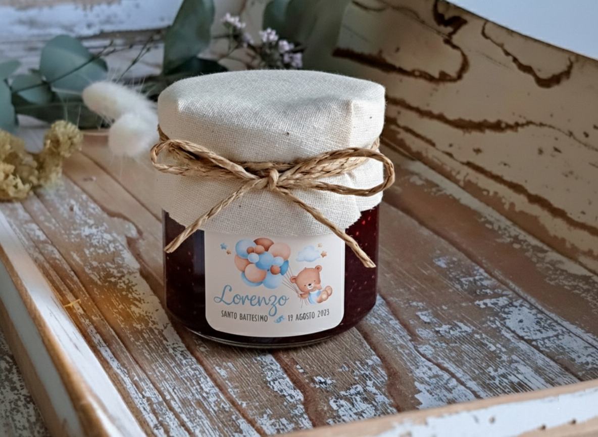 Bomboniera Confettura "Orsetto Azzurro" - BY IANA BOMBONIERE