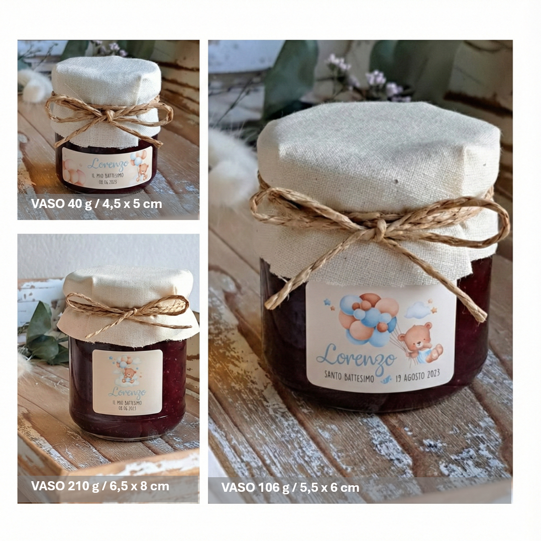 Bomboniera Confettura "Orsetto Azzurro" - BY IANA BOMBONIERE