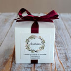 Bomboniera Laurea Miele 50 g Ghirlanda Bordeaux
