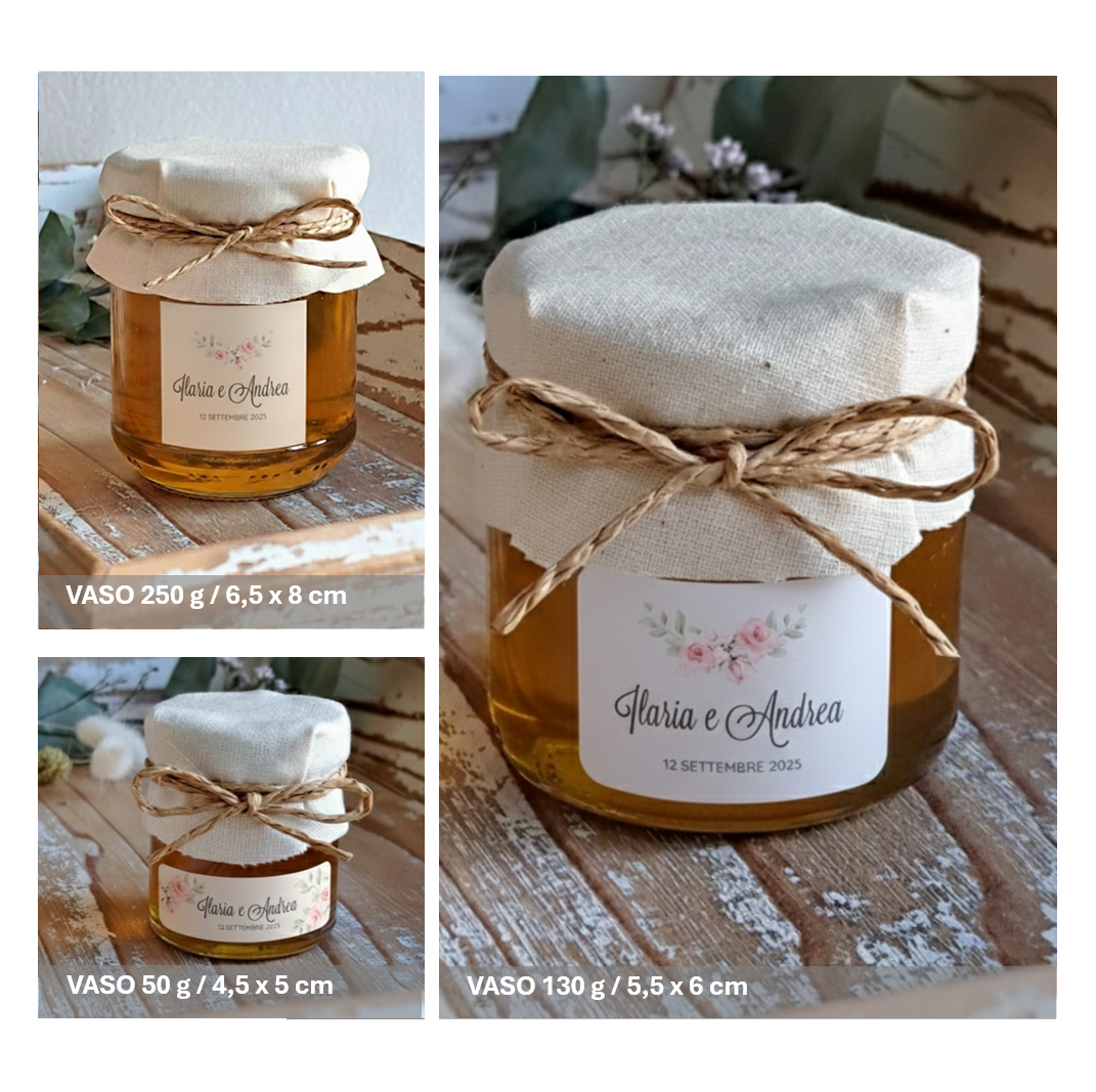 Bomboniera Miele "Bouquet di Rose" - BY IANA BOMBONIERE