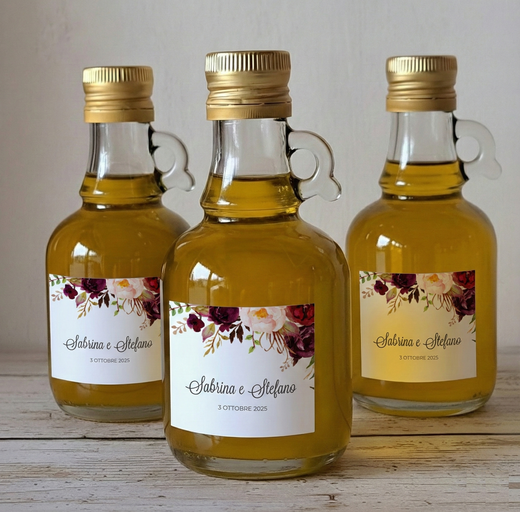 Bomboniera Olio Evo "Rose" - BY IANA BOMBONIERE