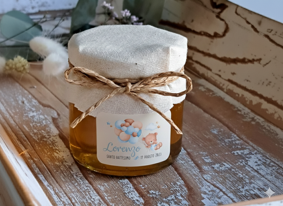 Bomboniera Miele "Orsetto Azzurro"