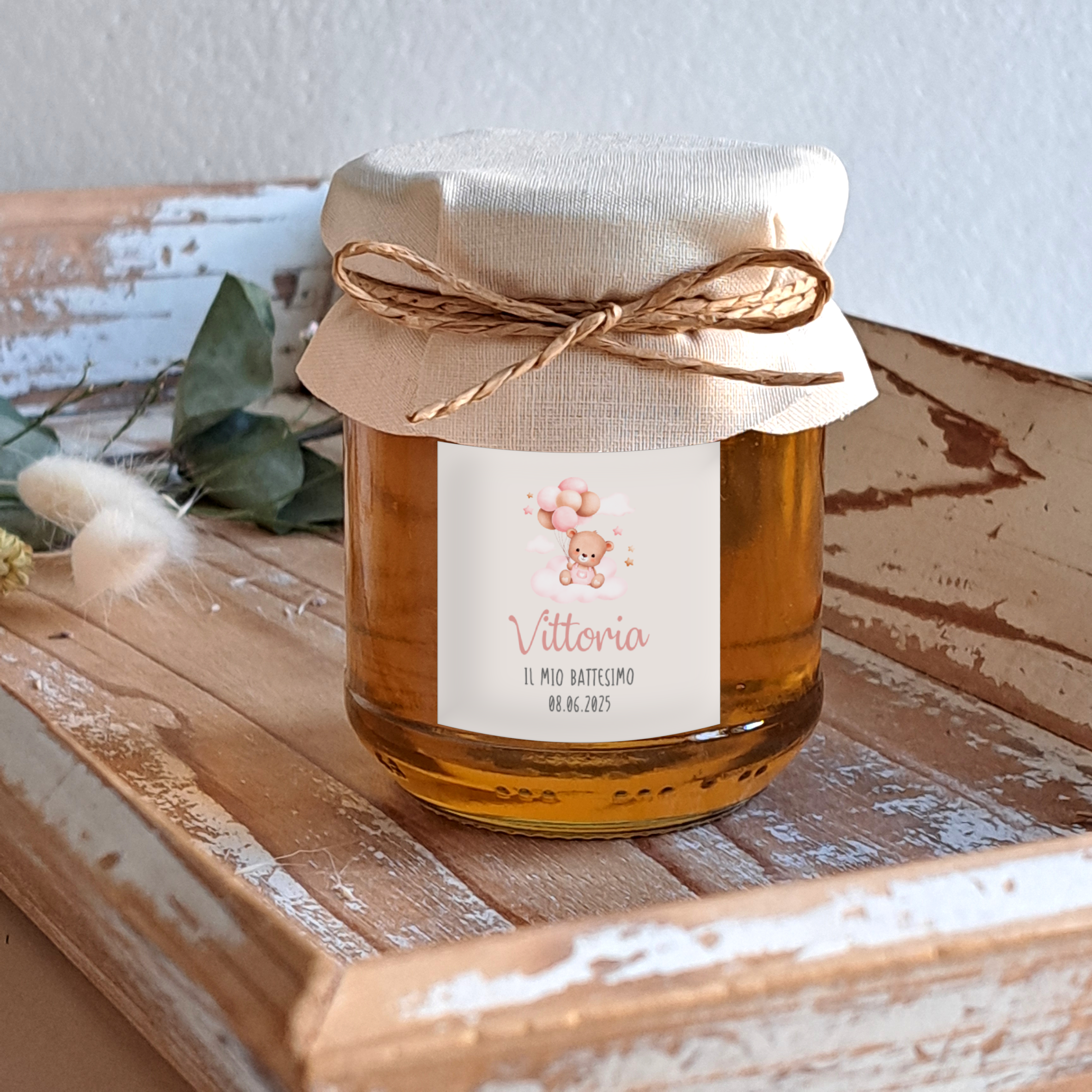 Bomboniera Miele "Orsetto Rosa" - BY IANA BOMBONIERE