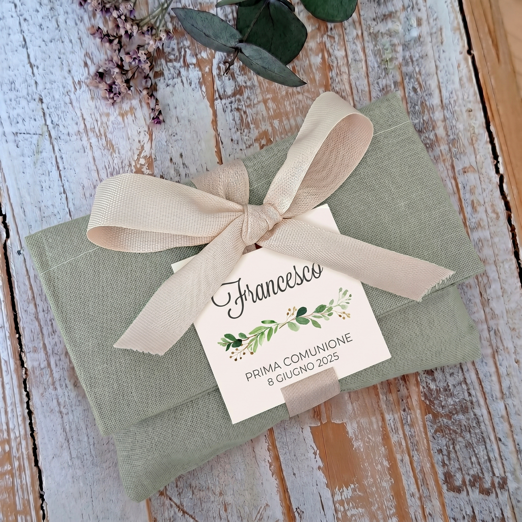 Portaconfetti Sacchetto a Tasca "Rametto Verde"