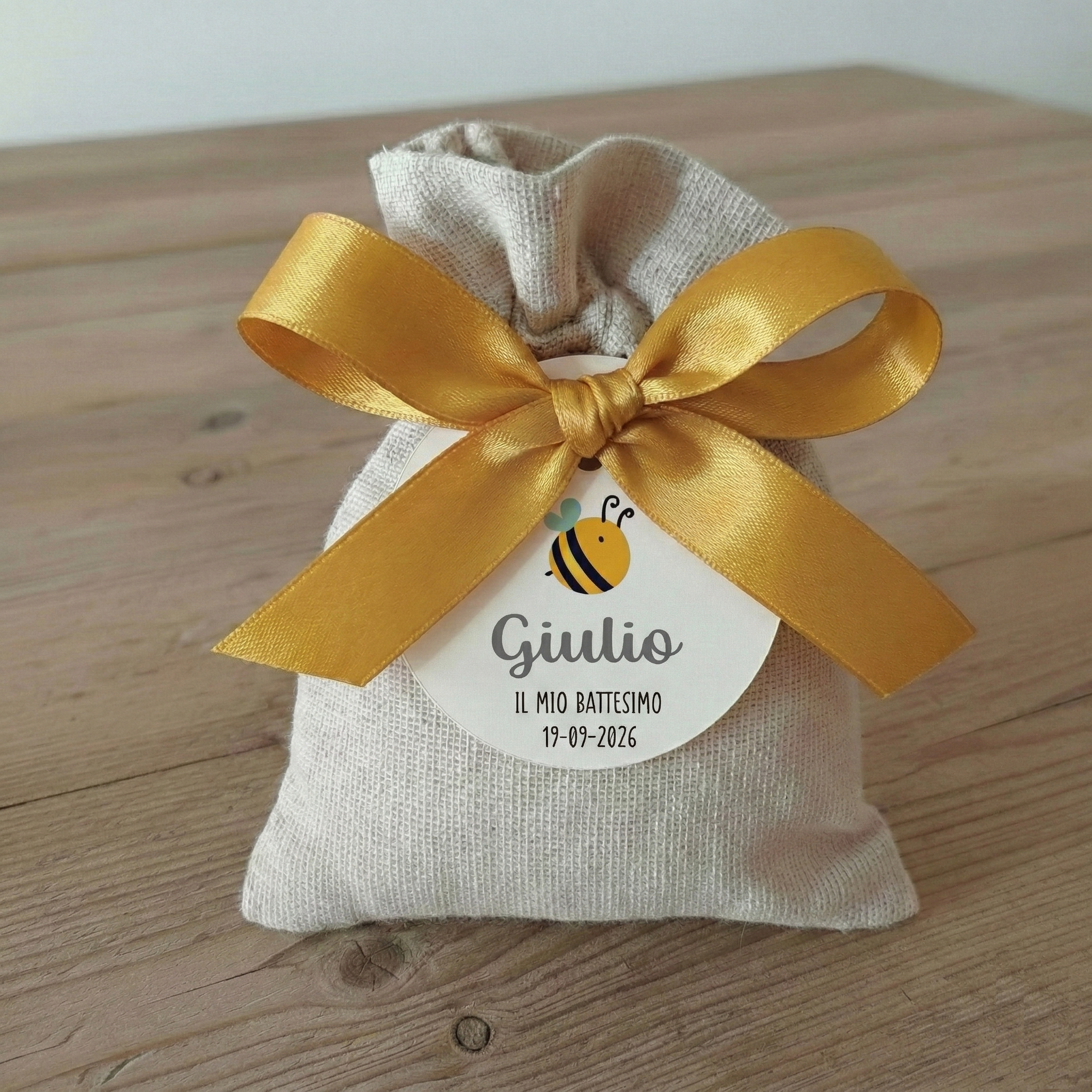 Portaconfetti Sacchetto di Stoffa "Ape"