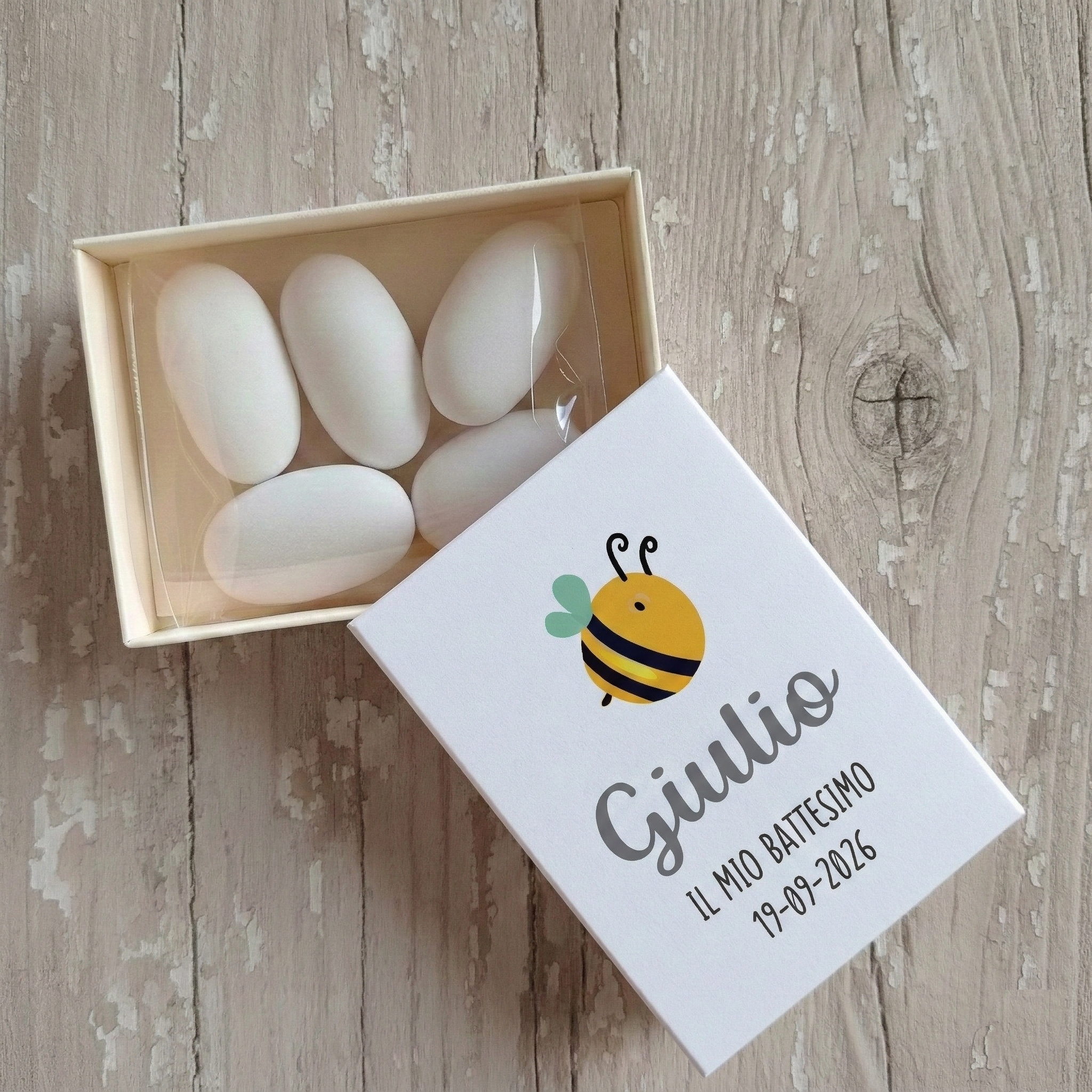 Portaconfetti Scatolina a Fiammifero "Ape"