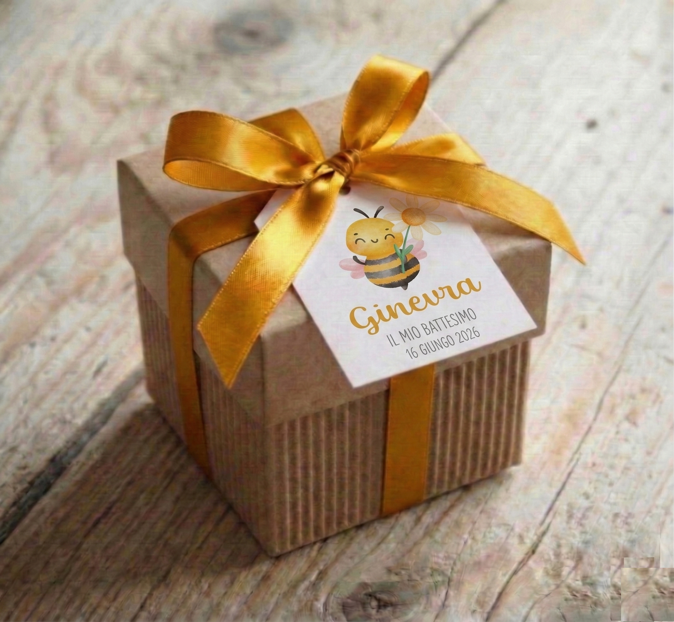 Portaconfetti Scatolina "Ape e Fiore"