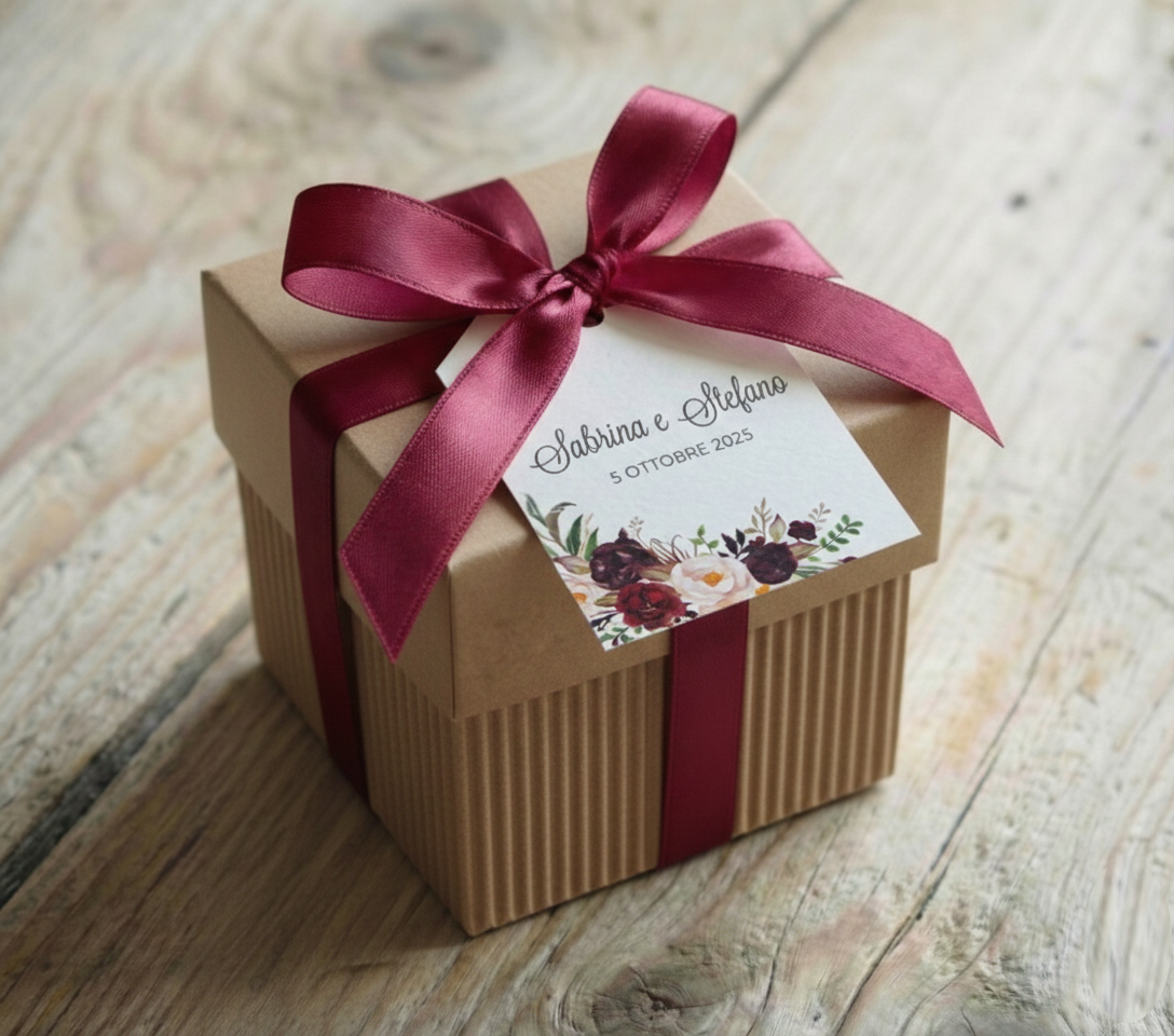 Portaconfetti Scatolina "Rose"