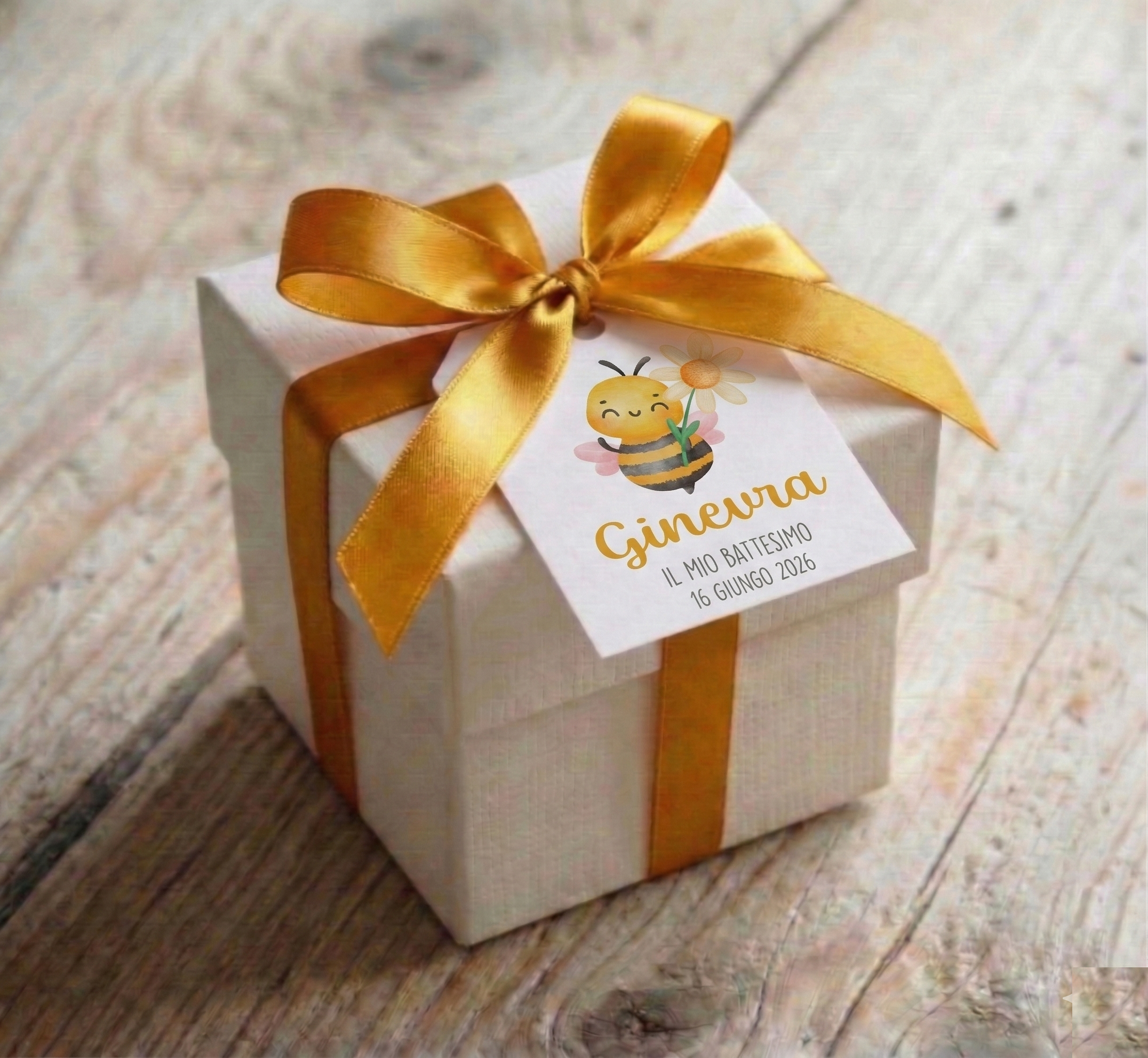 Portaconfetti Scatolina "Ape e Fiore"