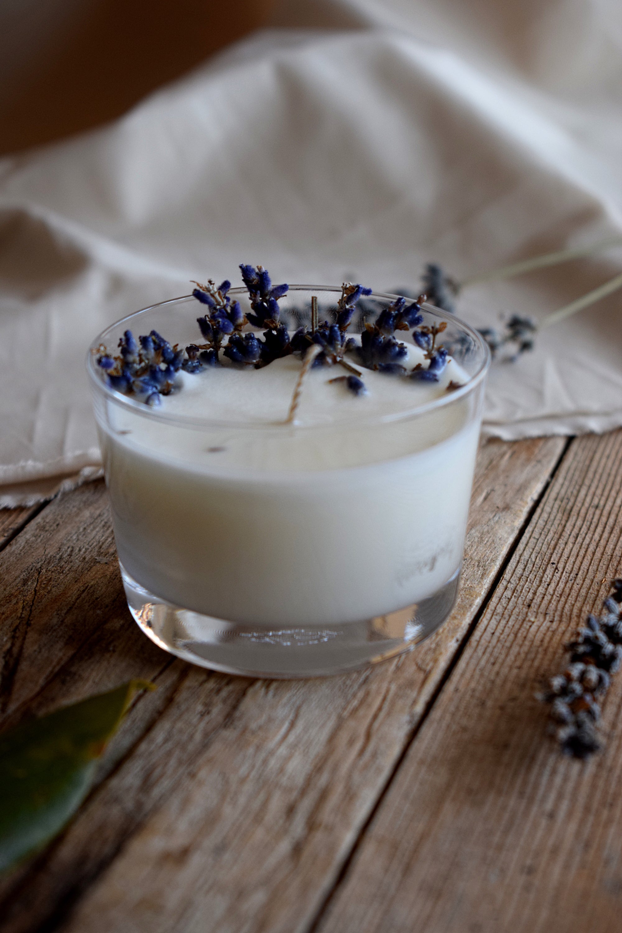 Bomboniera Candela Vetro 150 g Bouquet