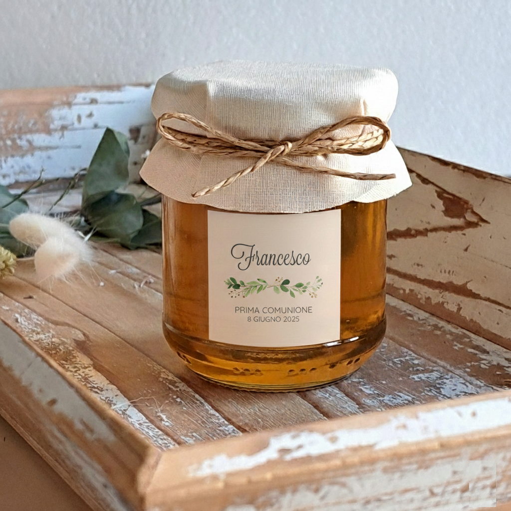 Bomboniera Miele "Rametto Verde" - BY IANA BOMBONIERE