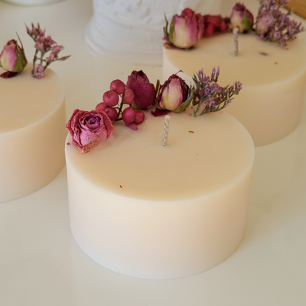 Bomboniera Candela Torta 110 g Bouquet