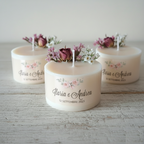 Bomboniera Candela Botanica Torta "Bouquet di Rose" - BY IANA BOMBONIERE