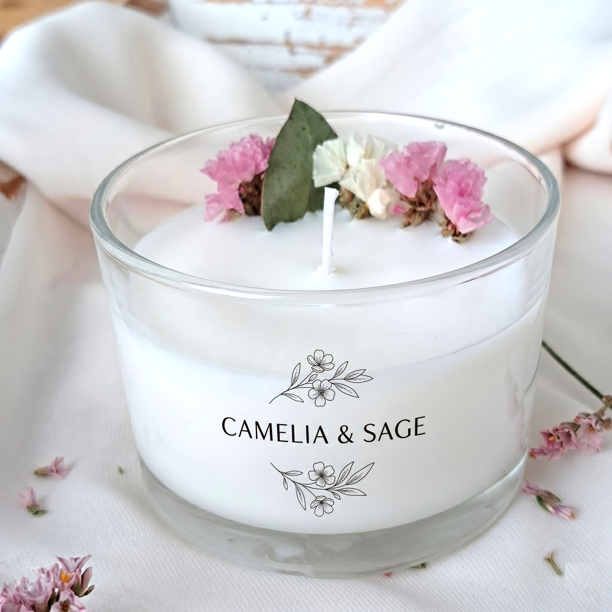Candela Profumata Camelia & Sage in cera vegetale ❗Disponibile da Settembre