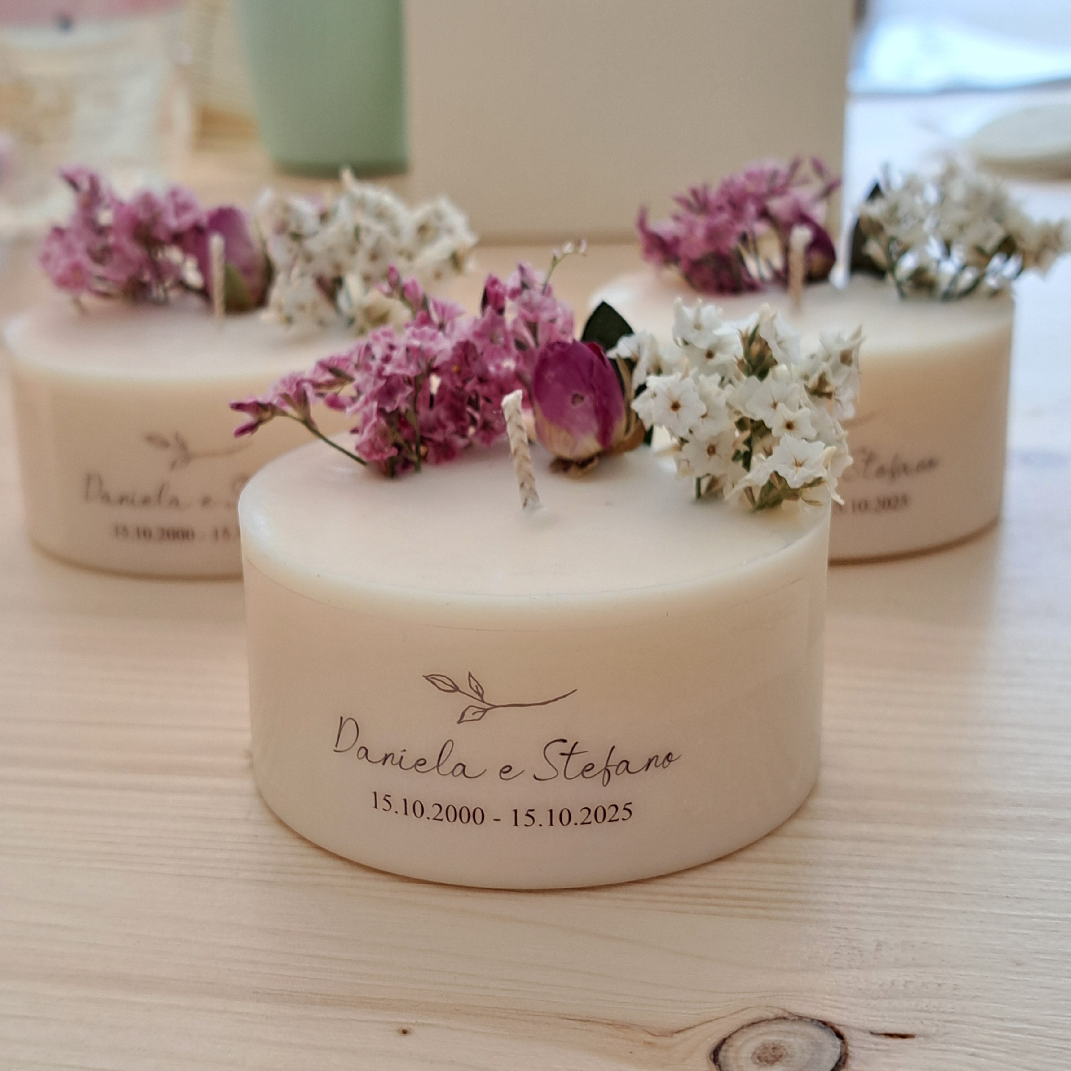 Bomboniera Candela Torta 110 g Ramo