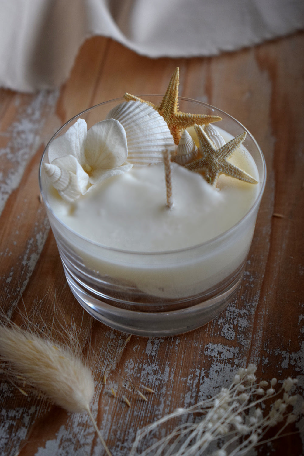 Bomboniera Candela Vetro 150 g Bouquet