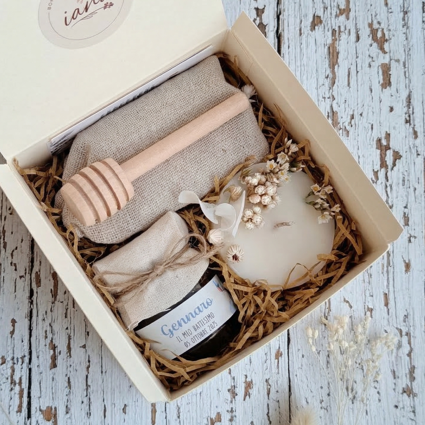 Cofanetto Miele 50 g e Candela 50 g