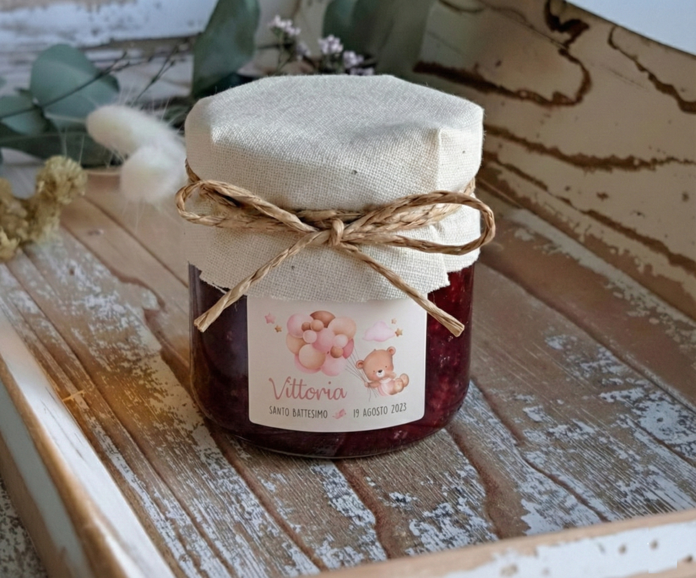 Bomboniera Confettura "Orsetto Rosa" - BY IANA BOMBONIERE