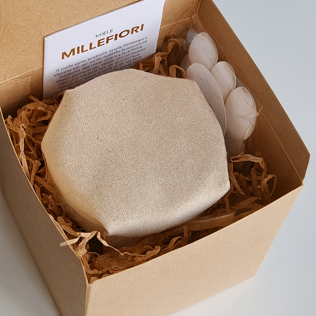 Bomboniera Miele vaso 130 g "Gocce di Natura"